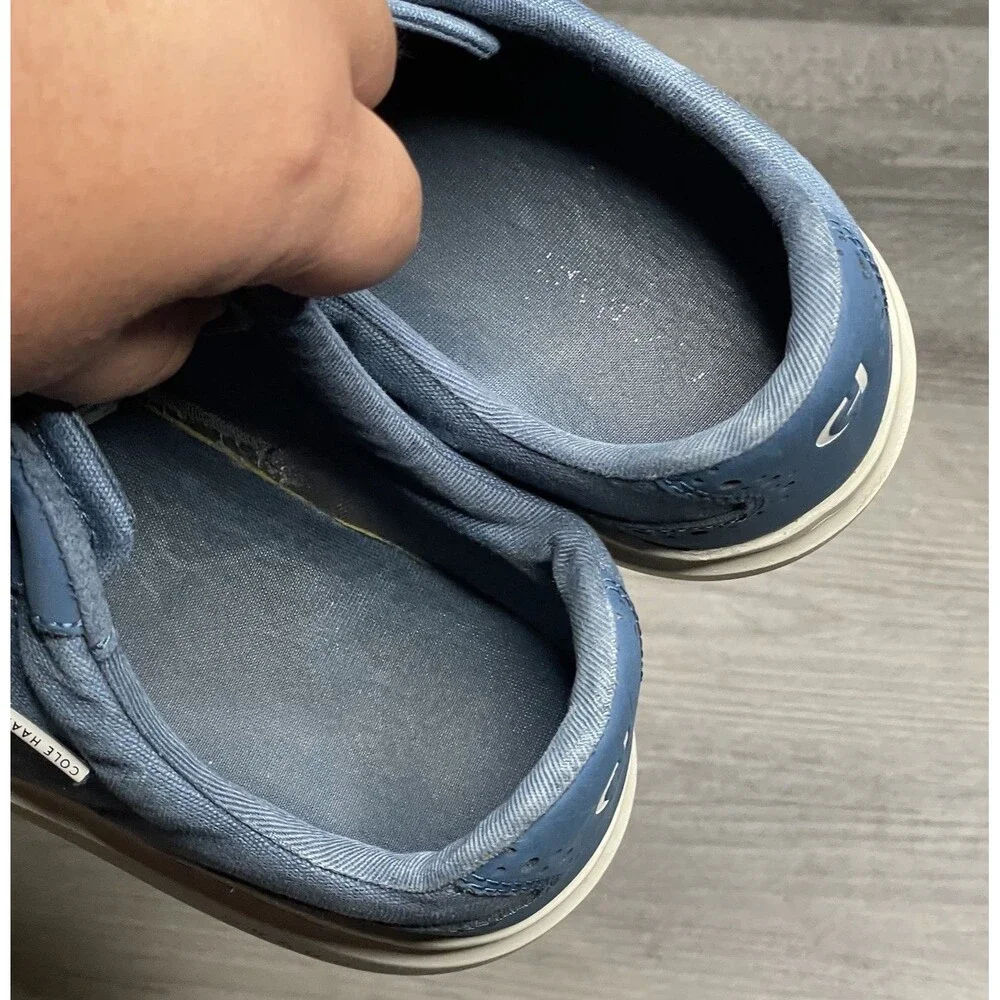Men’s Cole Haan Grandpro Rally Blue Canvas Shoes Size 12M